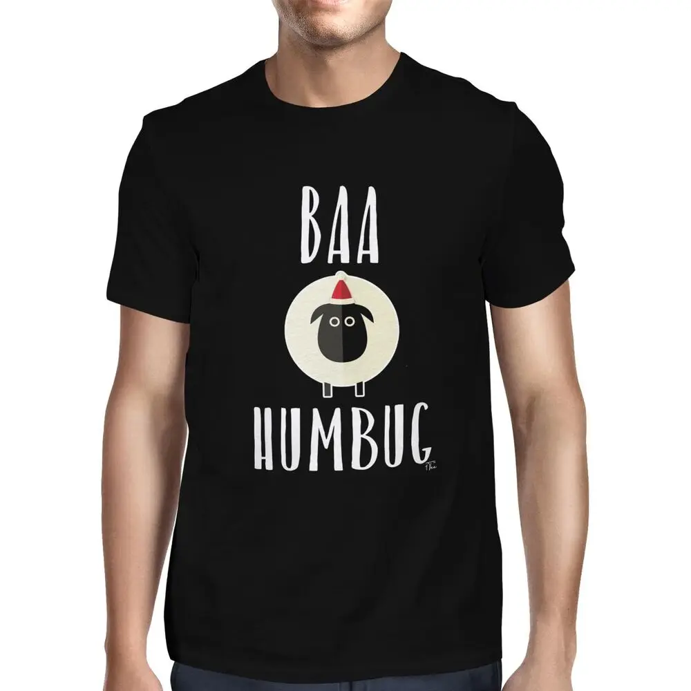 Mens Baa Humbug Sheep Christmas T-ShirtUnisex Women's Summer Cotton Luxury Brand Retro Oversized