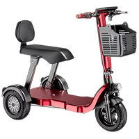 Parent Child Foldable 3 Wheel Electric Scooter Family For Seniors Waterproof Anti Theft Long Rang Start Small Electric Tricycle