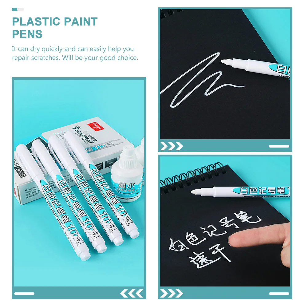 

10pcs Paint Marker Pens Multi-Function Drawing Markers For Paper Cloth Glass Ceramic Quick-Dry Portable Art Supply Tool