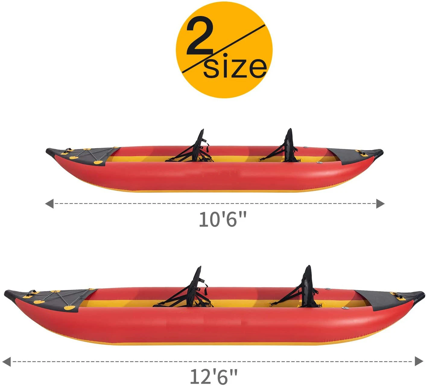 زورق كاياك لصيد الأسماك قابل للنفخ مقاوم للماء باللون الأحمر لشخص واحد مع خيار شعار مخصص 2026 #6