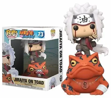 Funko Pop Jiraiya en el sapo 73 #   Figuras de acción de juguete para habitación, decoración de coche, regalos carvinales para niños, juguete para regalo