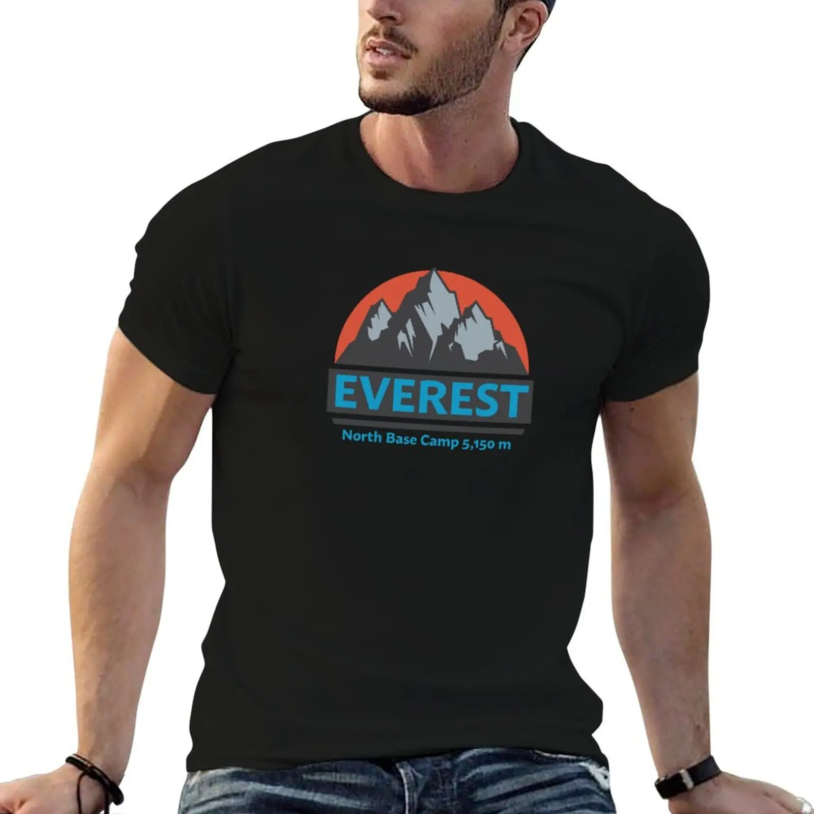 Mount Everest, Base Camp T-Shirt anime figures summer clothes men t shirt