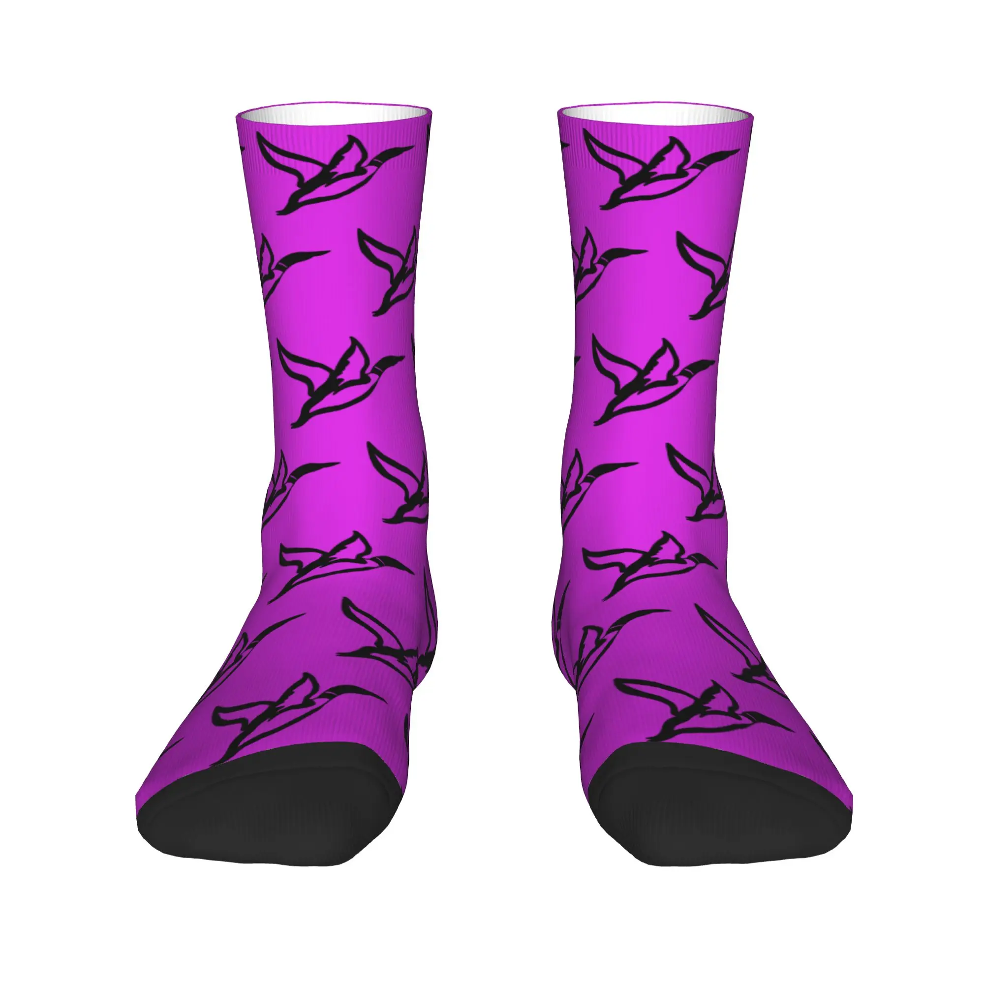 ساخنة منافس لا لون الجوارب نمط جوارب مكافحة زلة الرجال الجوارب متوسطة لينة الشتاء مضحك الجري جوارب رياضية #2