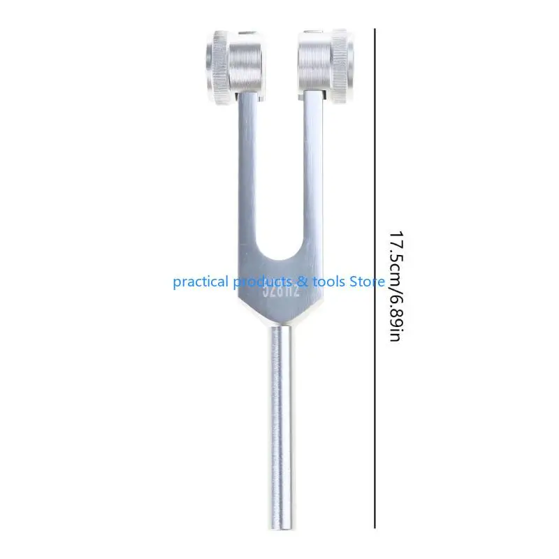 77JB 1 Set Hz Tuning Fork with Silicone Hammer Aluminum Alloy for DNA Healing Keep Body Mind & Spirit Musical Instrument