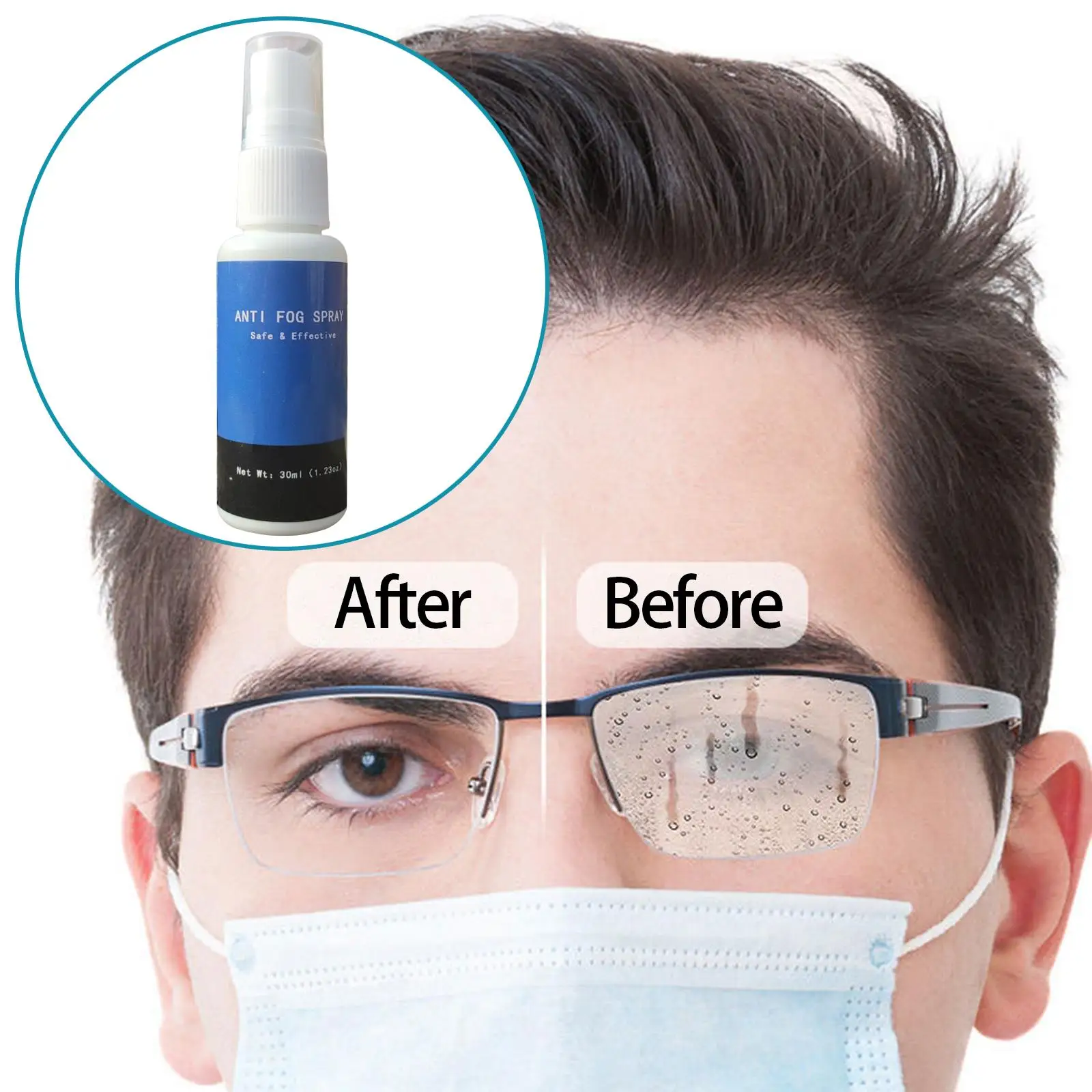 harayaa AntiFog Spray Defogging Defogger for Glasses Anti Reflective Lenses