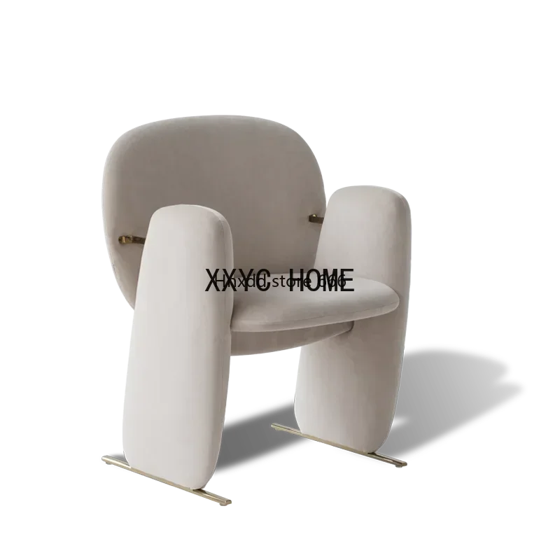 

Simple velvet Nordic style single creative sofa chair living room bedroom