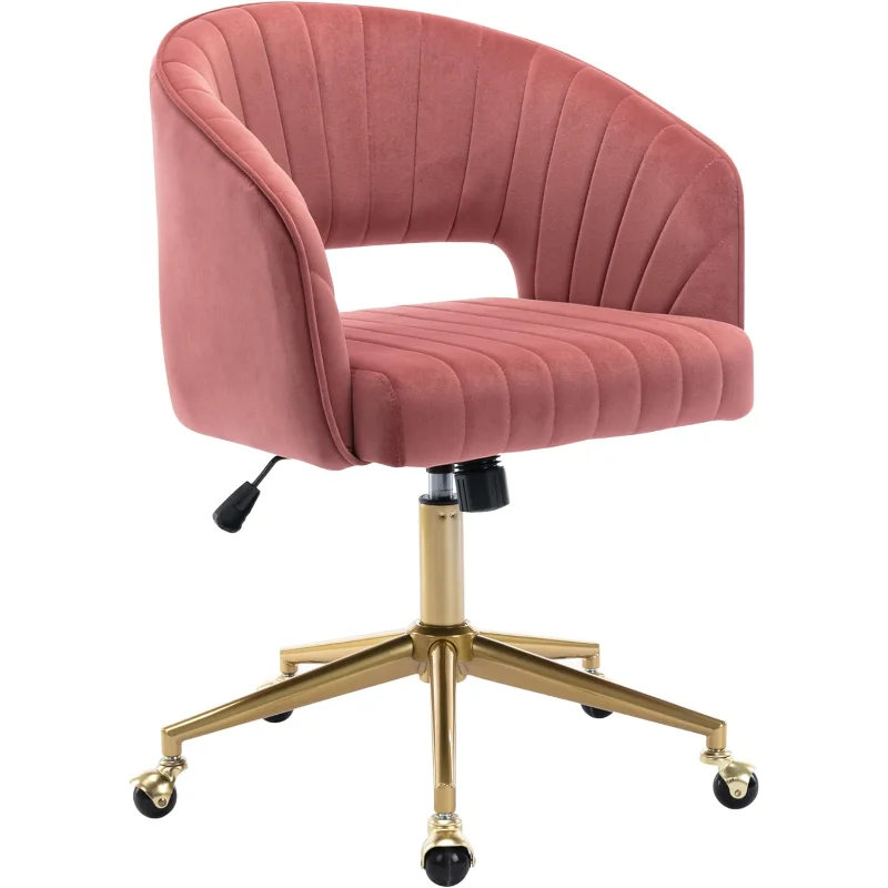 

Home Office Chair Swivel Velvet Desk Chair Accent Armchair Upholstered Modern Tufted Chairs