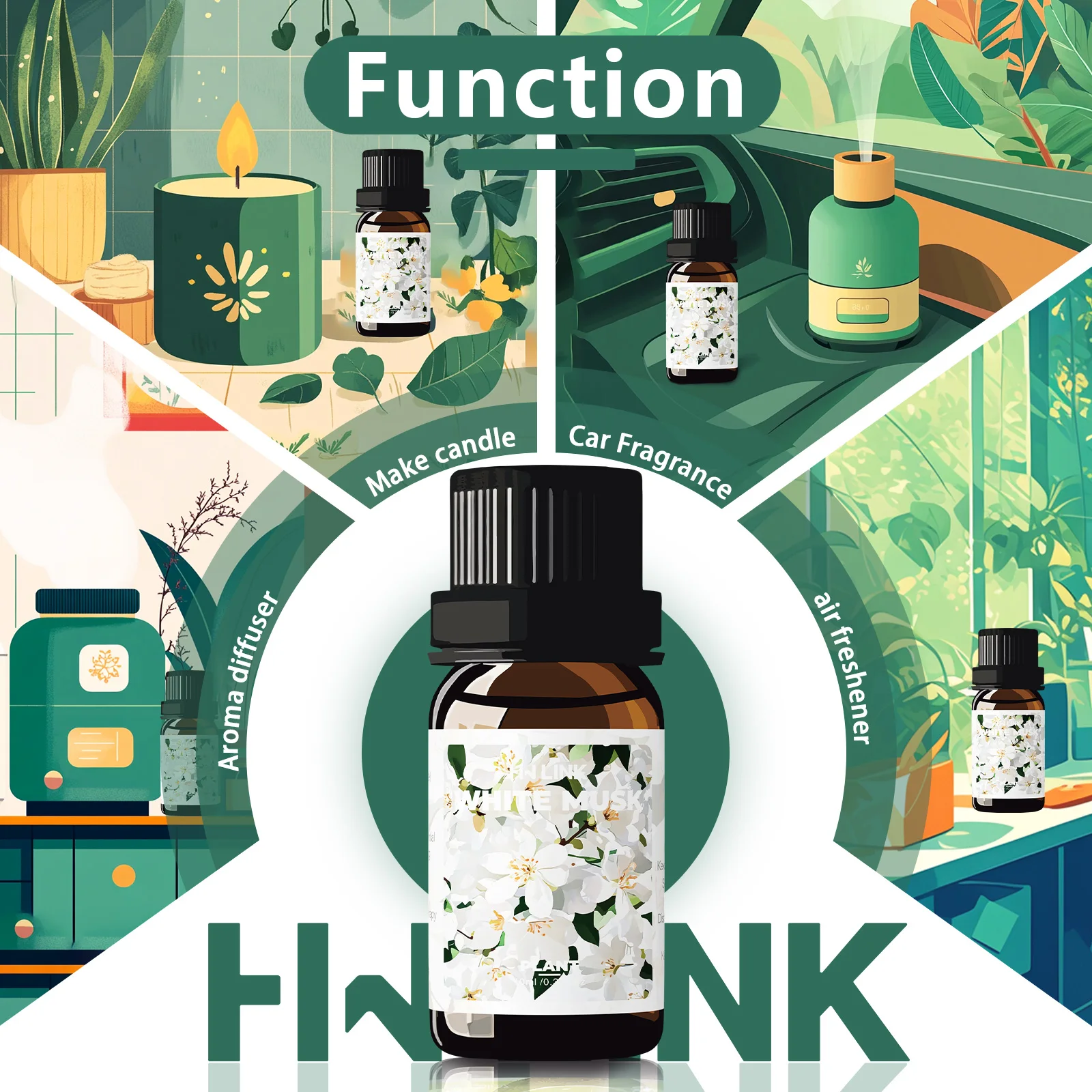 White Musk Essential Oils 10ml Women For Aromatherapy,Diffusers,Diy Candle  Making - view 2