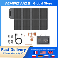 MHPOWOS 120W 80W 40W Portable Solar Panel 23.5% High Efficiency Foldable Solar Charger for Camping, RV, Emergency Power Supply