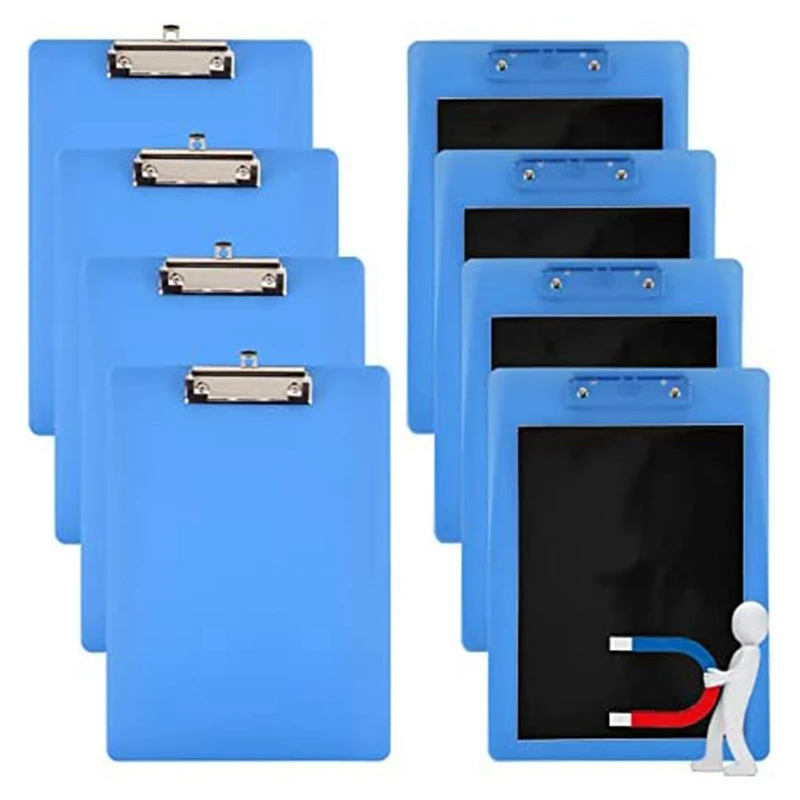 Magnetic Clipboards Clip With Low Profile Letter Size Clipboards 9X12.5Inch Standard Clip For Refrigerator Office Home