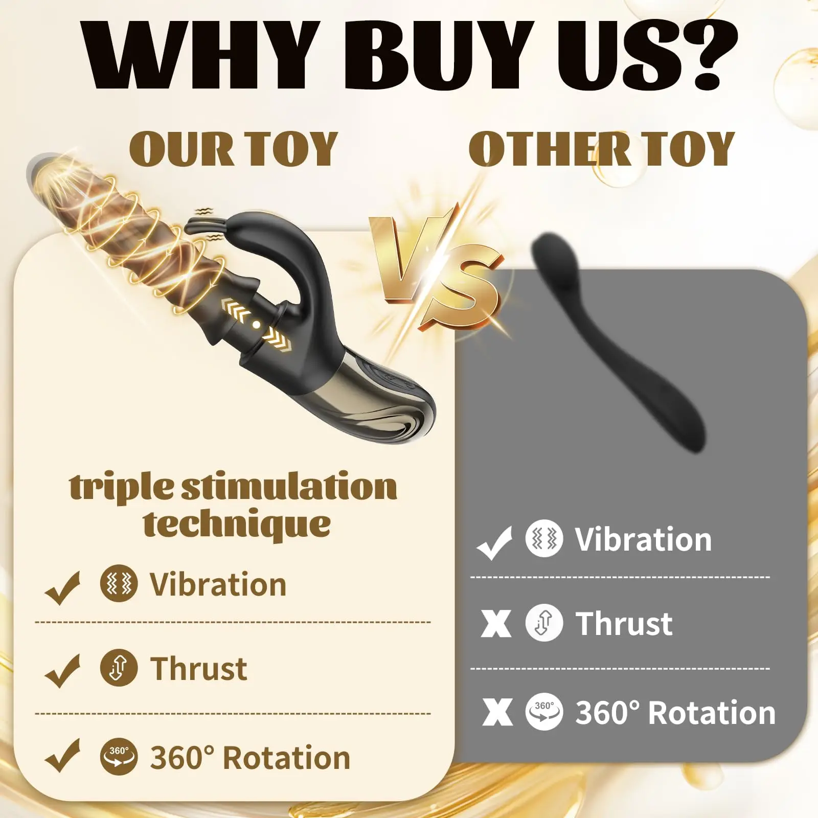 2026 Tornado Swirling G Spot Rabbit Vibrator 360° Rotating Thrusting Female Sex Toys for Clitoral Anal Stimulation Masturbation - Image 5
