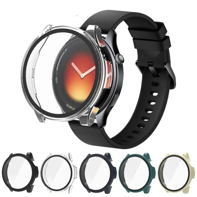 Hard Shell Glass Screen Protector Film Smartwatch Full Frame Case For Xiaomi Watch 5 Protective Bumper Cover Smart Accessories