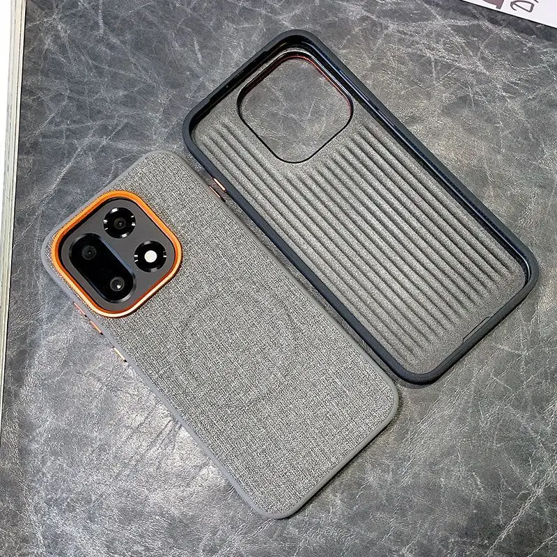 Etui na OnePlus 15 Invisible Magnetic Fabric Texture Leather Anti-fingerprint Cover For OnePlus 15 Shockproof Bumper Funda — zdjęcie produktu 4