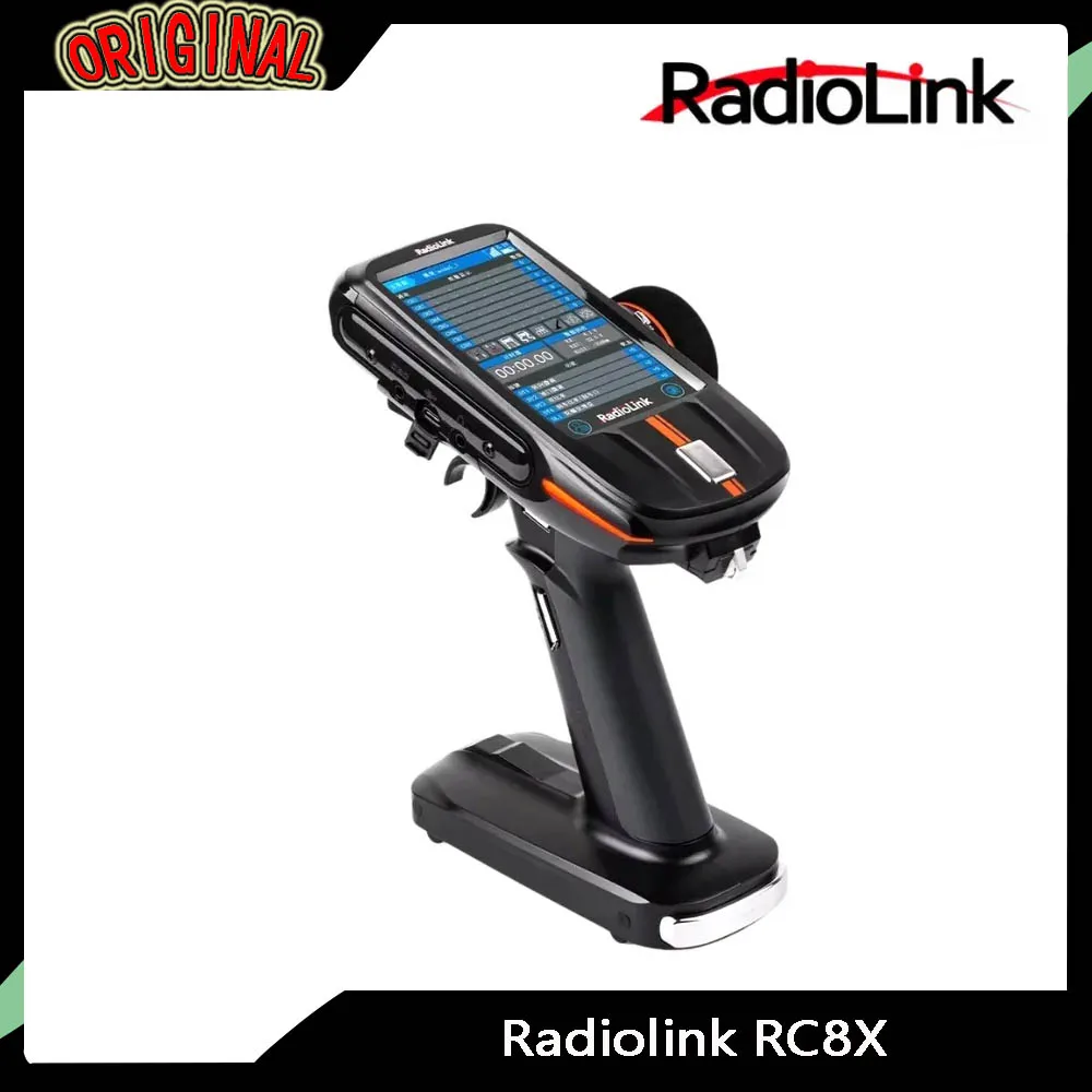 

Radiolink RC8X 2.4G 8-Channel Transmitter 4.3" LCD Touch Screen - Compatible with TBS CRSF R8FG R4FGM for RC Cars Boats Robots