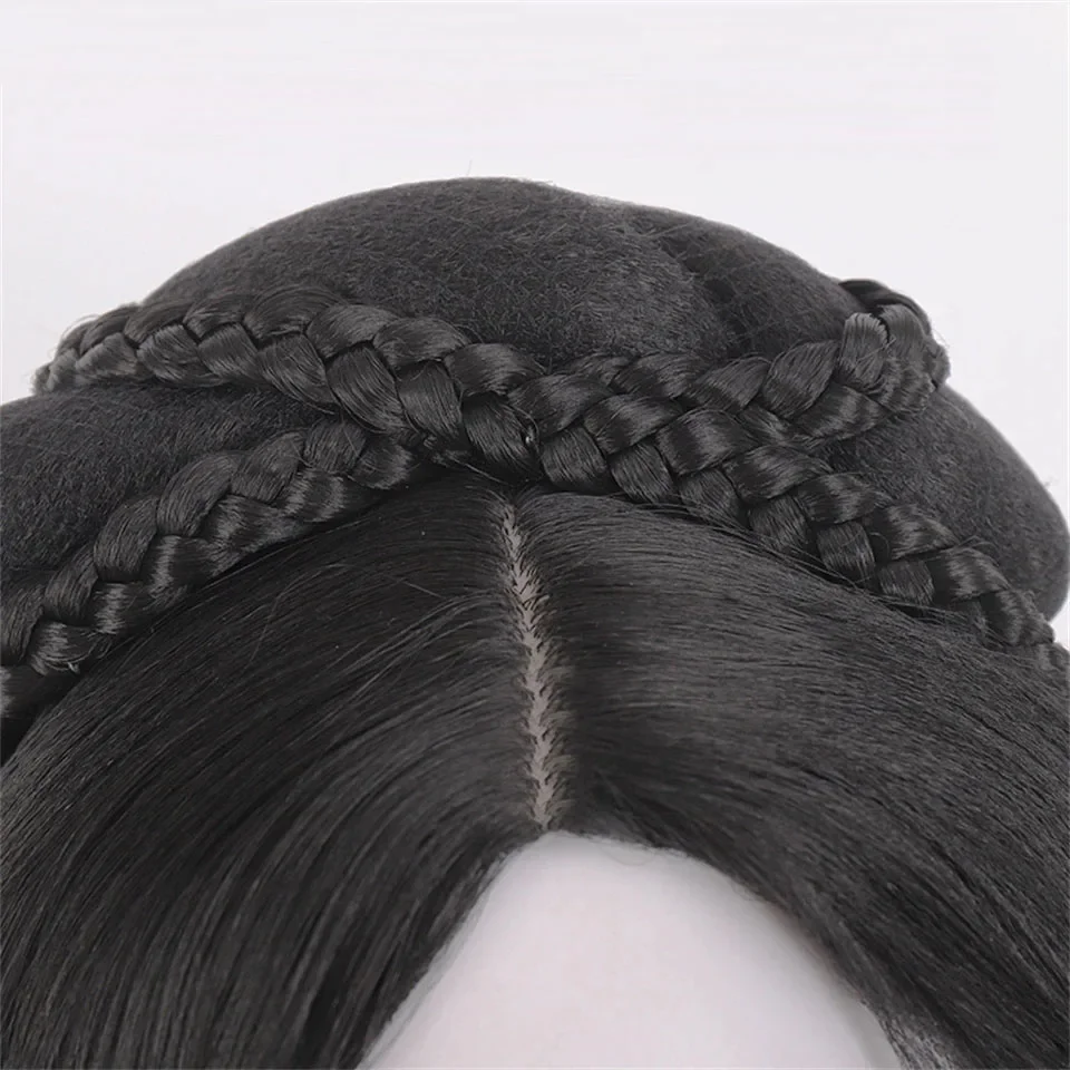 Hanfu Modelling Wig Ancient Style Long Straight Synthetic Chinese Constum Wig Long Straight Vintage Wig Cosplay