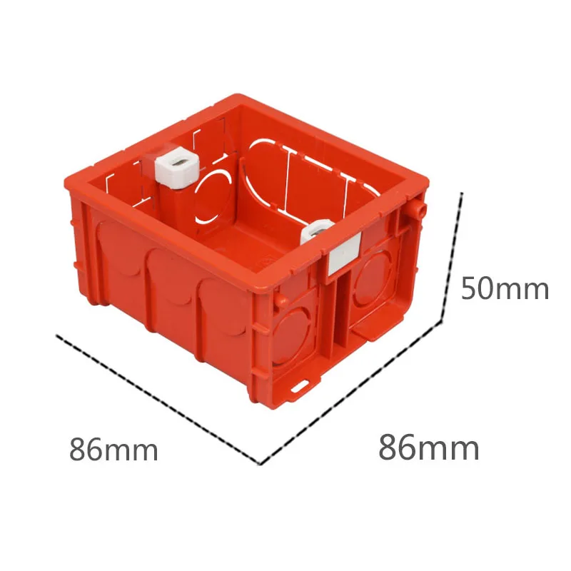 Wall Switch Socket Junction Box Type 86 Splicing Cassette PVC Concealed Bottom Box Wire Plastic Cases