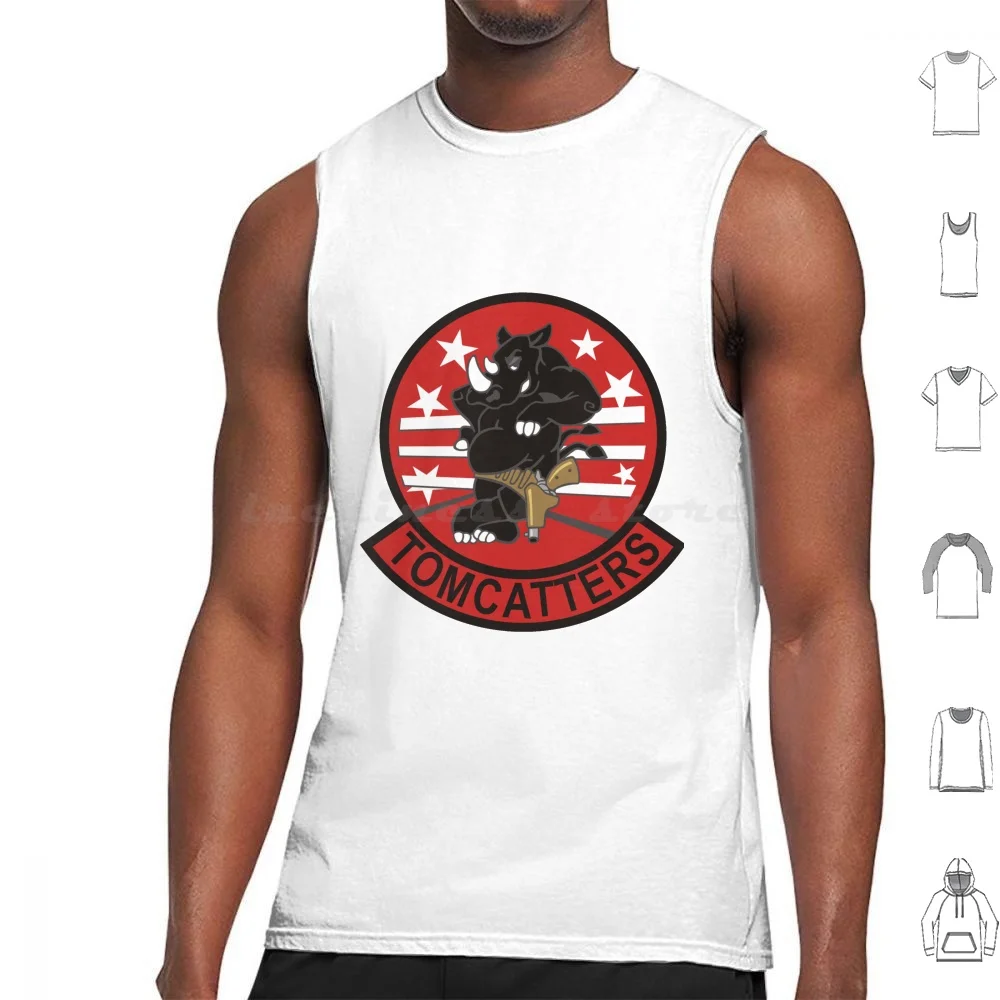 F / A-18 Rhino Vfa-31 Tomcatters Tank Tops Vest Sleeveless Rhino F18 Hornet Super Hornet Navy Vfa 31 Tomcatters Fighter