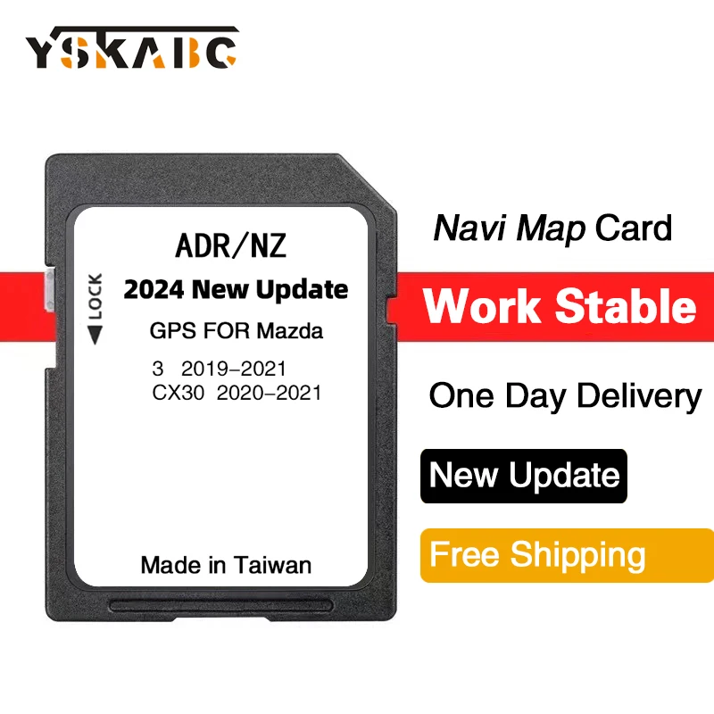 

Navigation Upgrade 2024 Sat Nav for Mazda 3 CX-30 2019-2021 Vehicle GPS SD Memory Card Maps Australia New Zealand