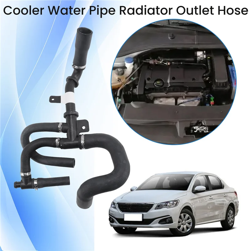 

9809851480 Cooler Water Pipe Radiator Outlet Hose For 301 2008 16V Engines Radiators Cooling Hose