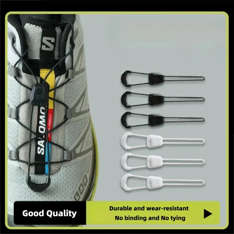 1 Paar elastische Schnürsenkel ohne Binden, Schnürsenkel ohne Binden für Sneaker, Schnellverschluss, runde Schnürsenkel, Schnellverschluss, verstellbare Schnalle