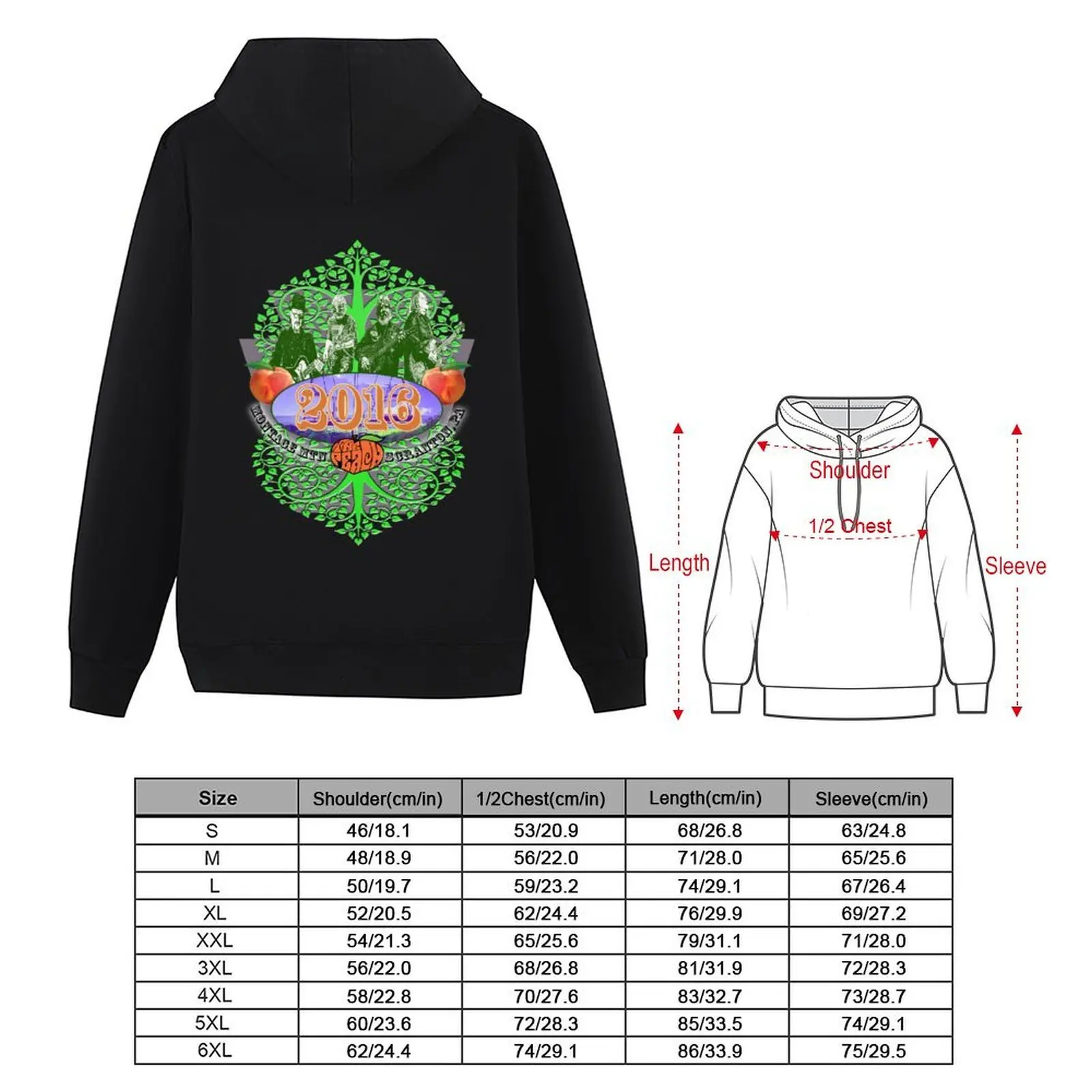 Peach Music Festival 2016 Hoodie korean style clothes clothes for men men's autumn clothes winter hoodies for men
