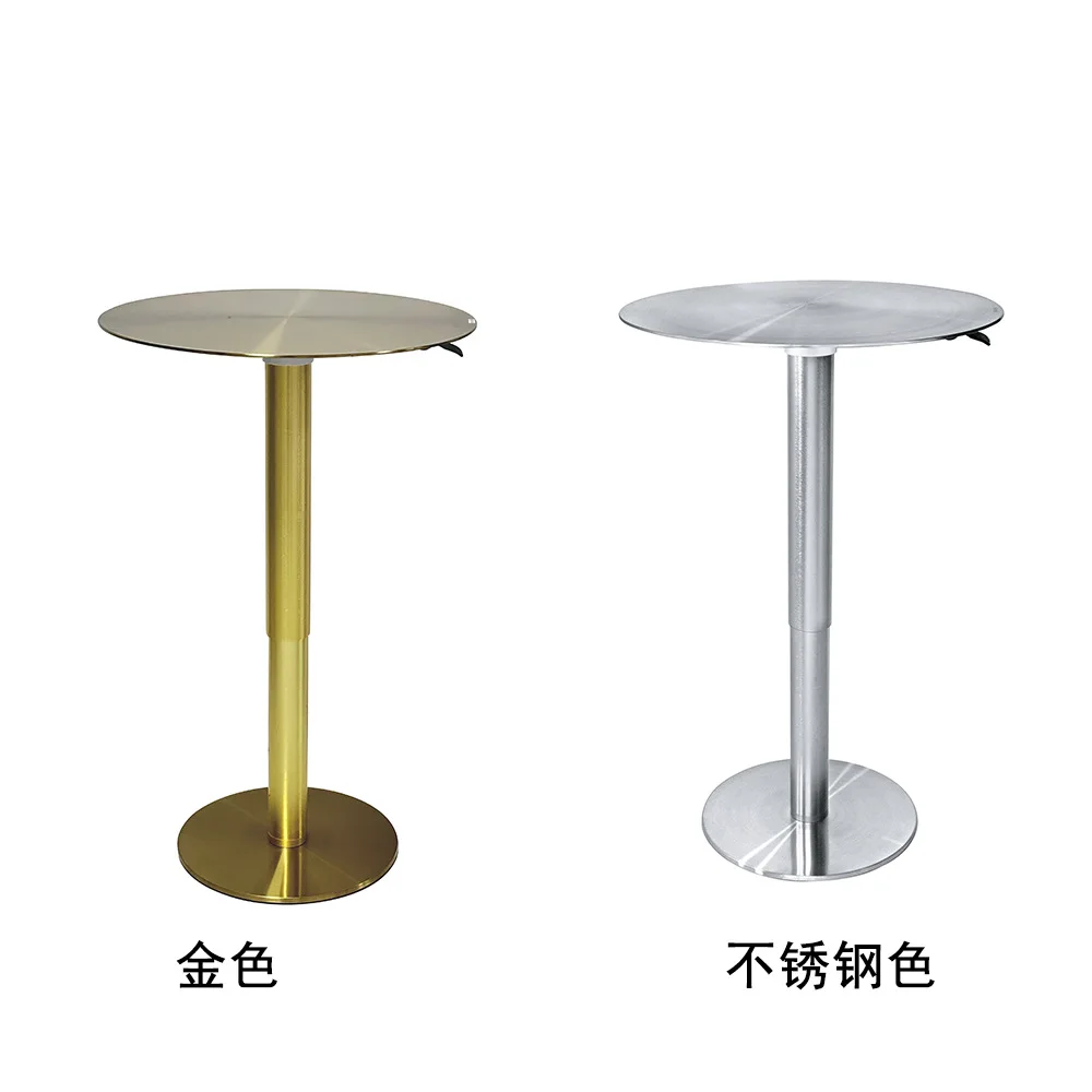 

Dining table Bar table Lifting Pneumatic lifting Stainless steel dining Cafe milk tea shop
