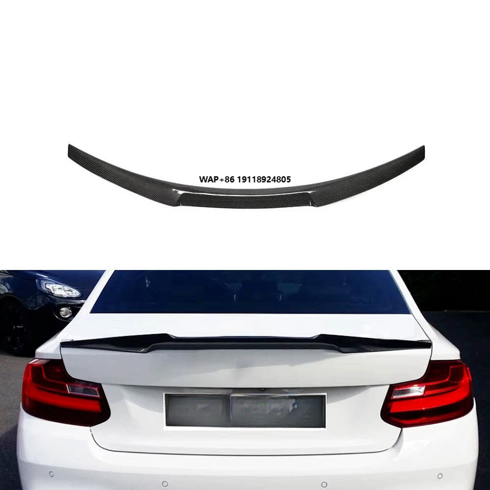 

M2 Real Carbon Fiber Rear Trunk Spoiler Wing for B-MW 2 Series F22 F87 M2 Coupe 2014 up