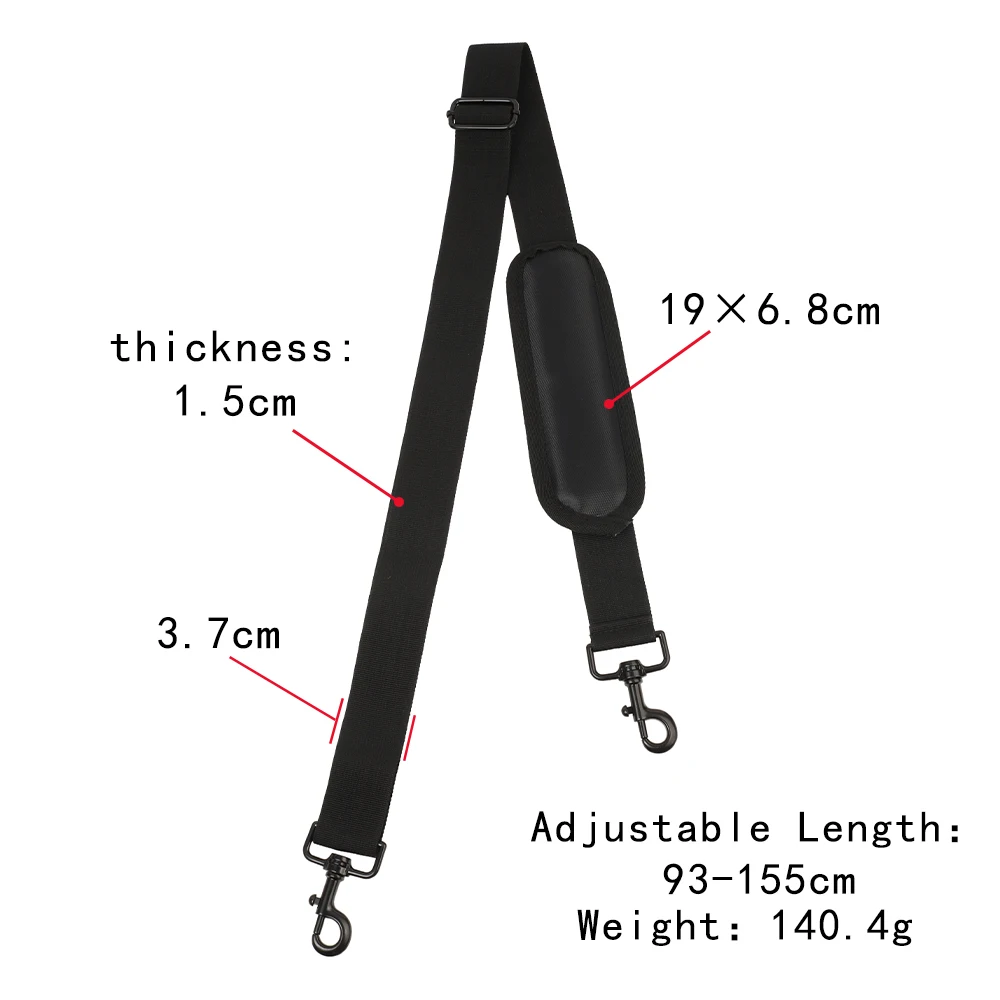 Correias do saco diy acessórios peças de reposição cintos de ombro bolsa cinta longas com almofadas lidar com fivela prata kz0395