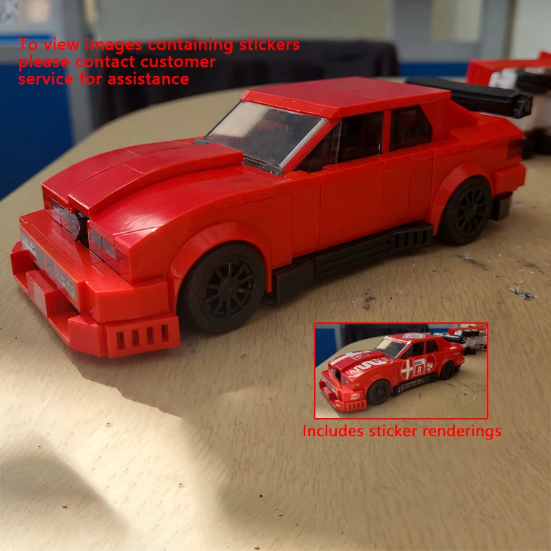 

Speed Racing Car Model MOC Building Bricks Top Tier Sports Car Modular Technology Children Holiday Gifts Assemble Toys Suit