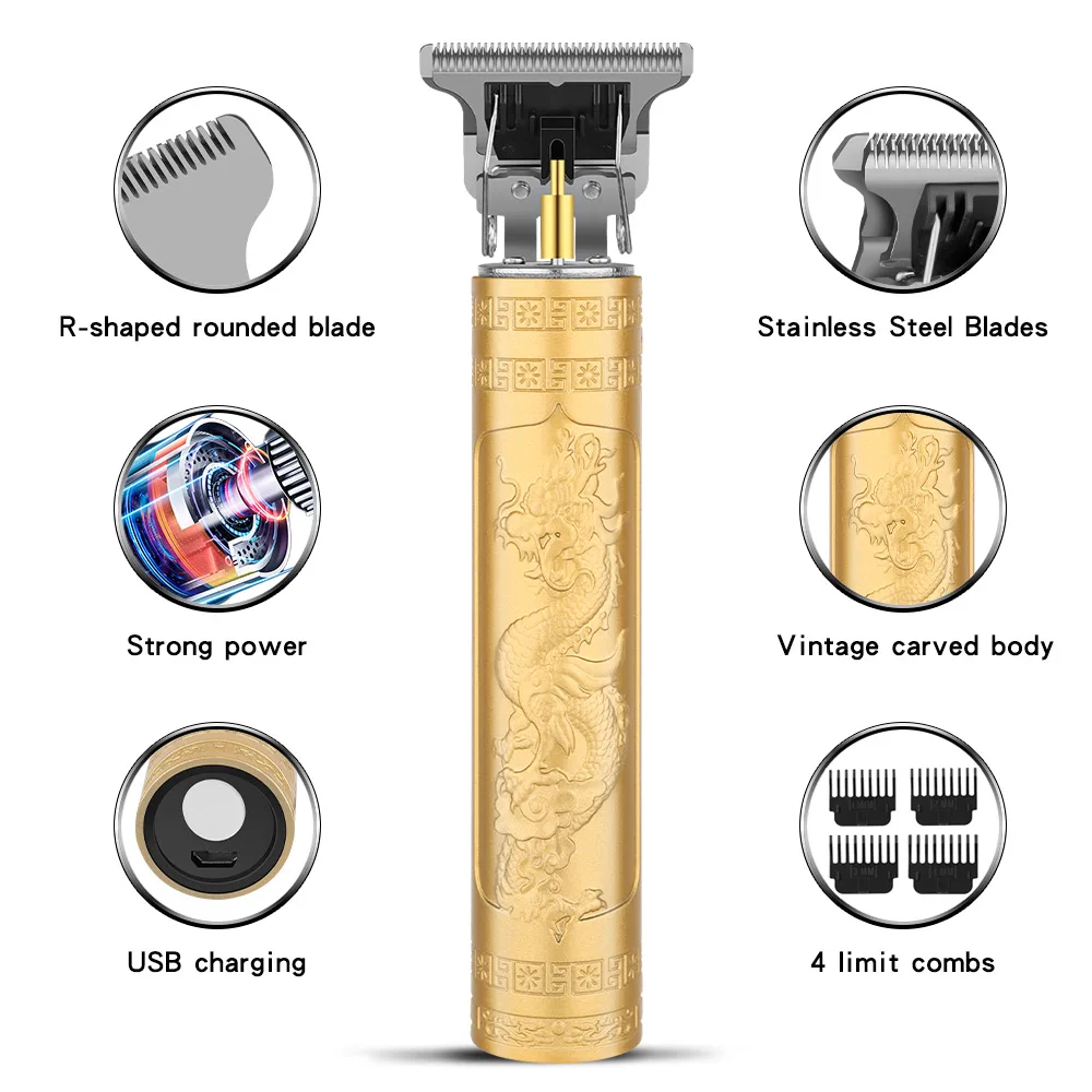 バリカンヘアカットマシン電気バリカンプロフェッショナル USB コードレスバリカンプロフェッショナルひげ男性用