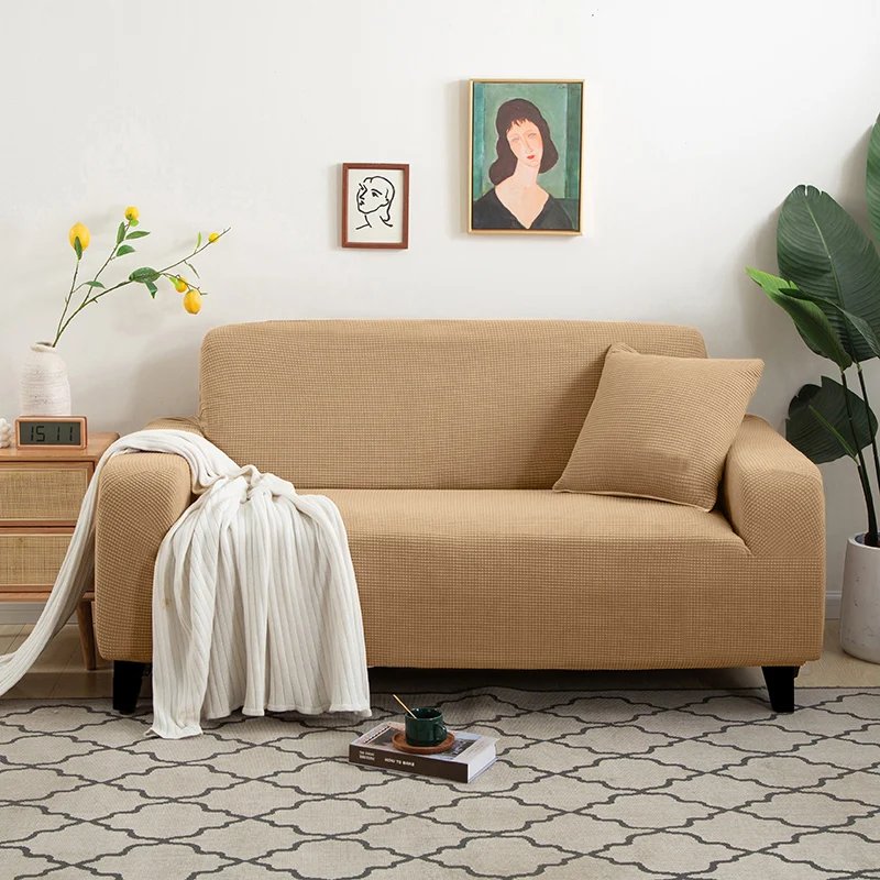 Sofabezug Elastisch für Wohnzimmer Zuhause Jacquard Stretch Schonbezüge Eckcouchbezüge 1/2/3/4 Sitzer L-Form Kostenloser Einkauf – Detail 14