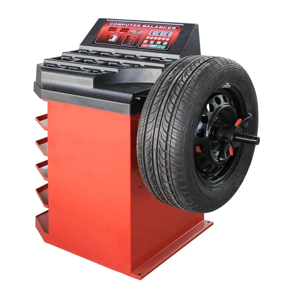 Standard Automobile Wheel Balancing Machine Computerised Balancer Tire Repaire Toolkit 10-24