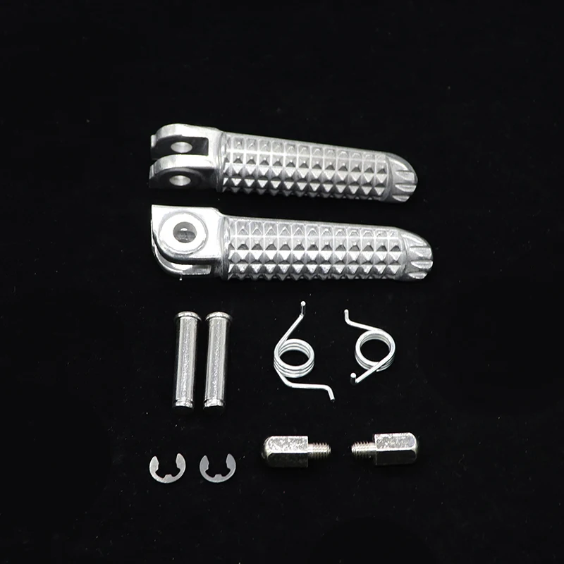 Front Rear Footrests Foot pegs For YAMAHA R1 R6 MT09 MT07 R3 R25 FZ1 FZ6 Motorcycle foot pedal spring