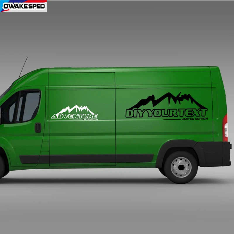 For Fiat Ducato Peugeot Boxer Citroen Jumper Camper Van Mountain Motorhome Graphics Vinyl Decals Car Stickers Tuning Accessories view 3