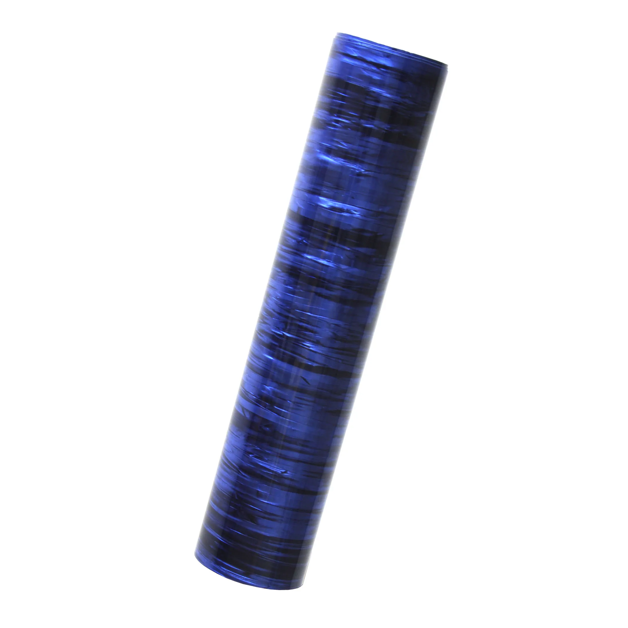 DIY Drum Wrap 0.50mm Wood Grain Blue Stripe Celluloid Sheet Musical Instrument Deco Sheet