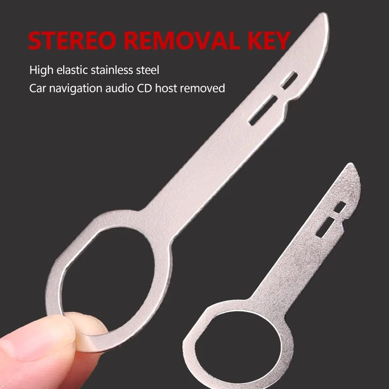 4 шт., инструмент для снятия автомобильного радио, стерео экстрактор, штифт для снятия ключа, головное устройство, инструмент для установки аудиосистемы для VW Audi Ford Mercedes Benz Skoda