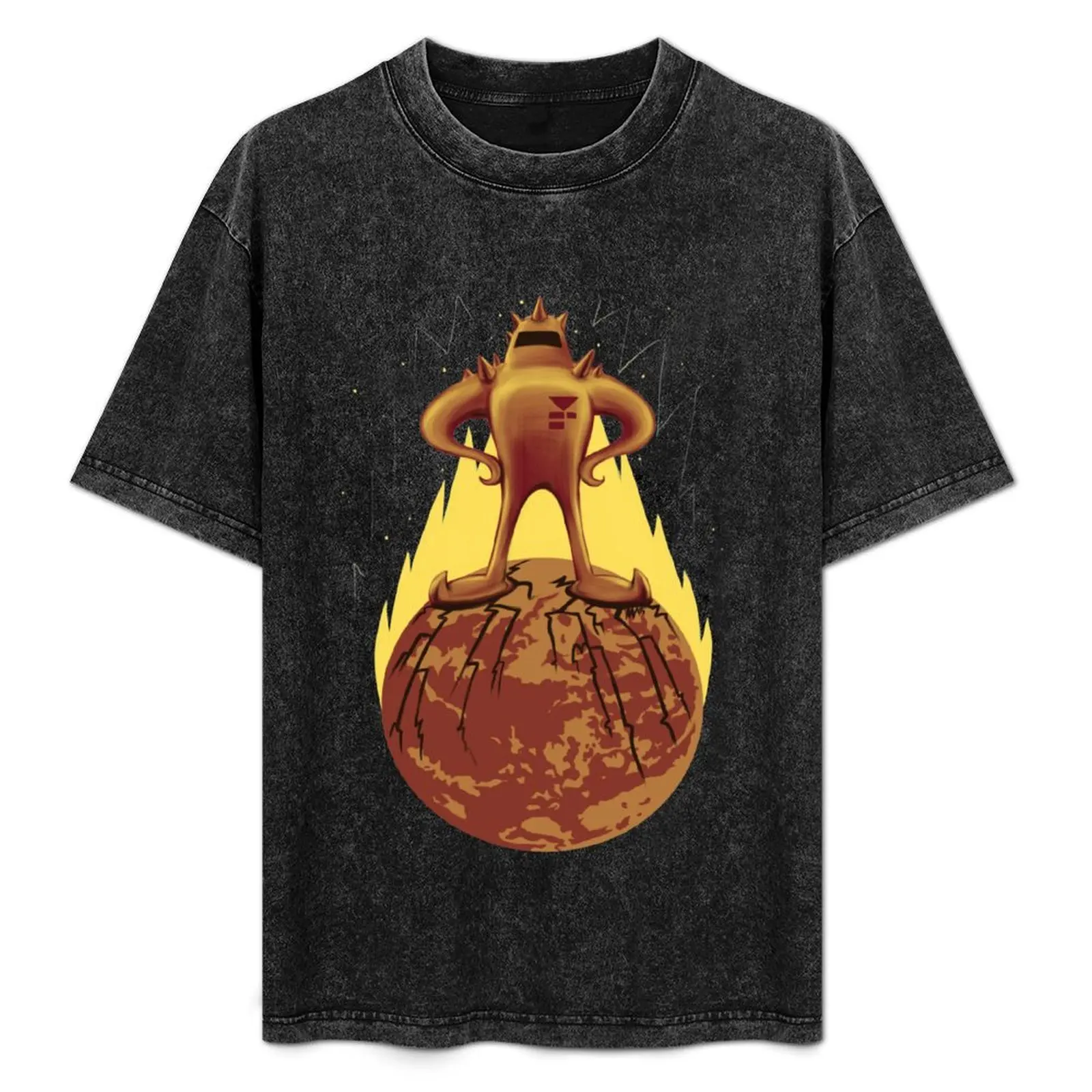 

Starman Own Earth T-Shirt Basic Plain Tee for Spring and Summer