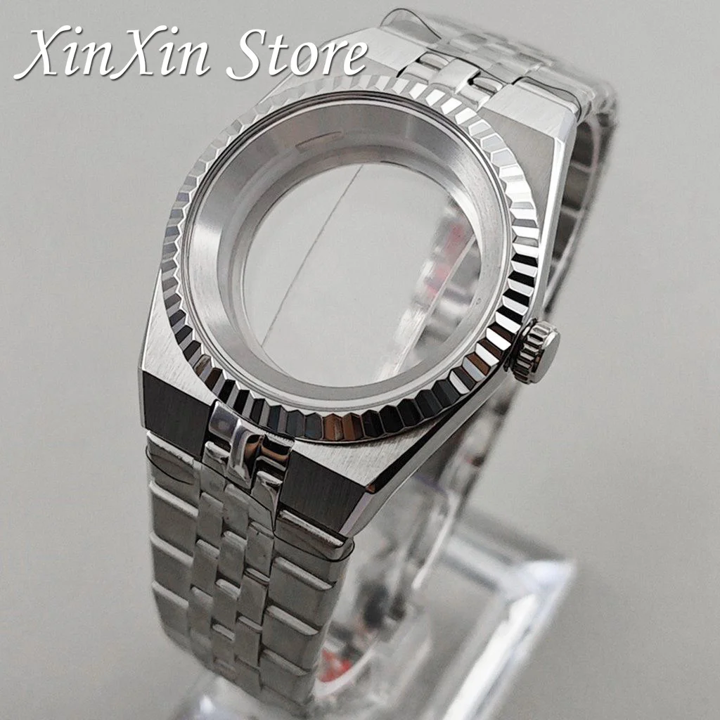 NH35 40mm Ring Chapter Sapphire Crystal 904L Stainless Steel Watch Case For NH34 NH35 NH36 NH38 NH70 Movement For 28.5mm Dial