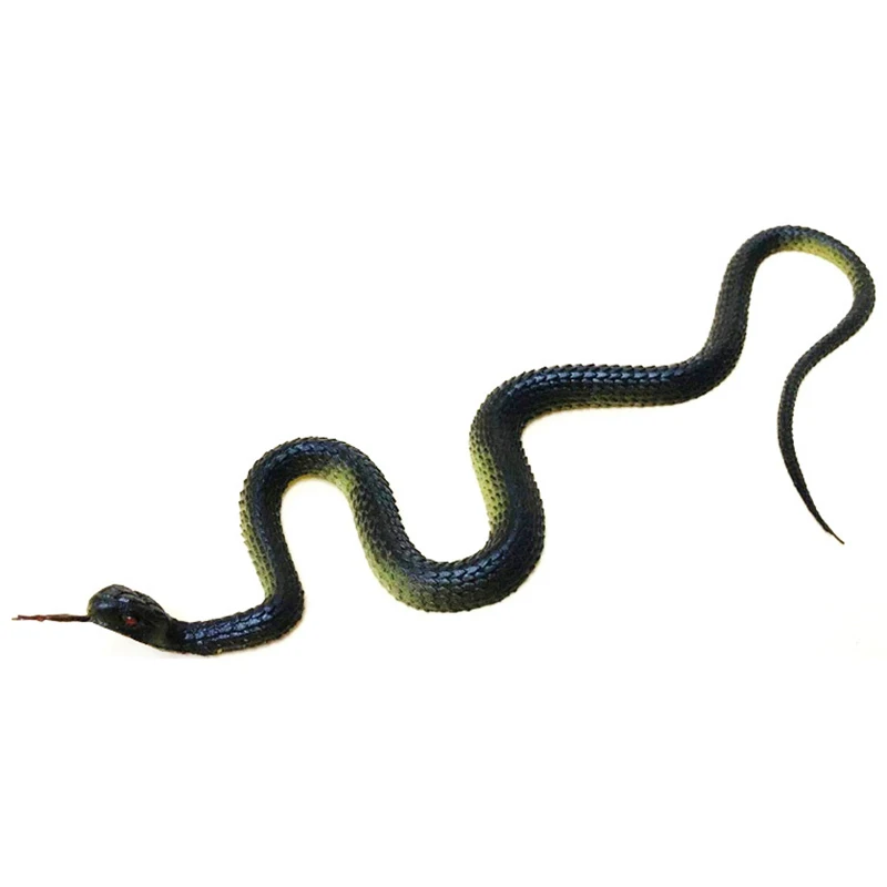 45 سنتيمتر المطاط واقعية وهمية الأفعى الدعامة Anaconda مخيف ديكور لجميع القديسين المزحة تخويف الطيور حديقة وهمية الدعامة هدية طارد الطيور #4