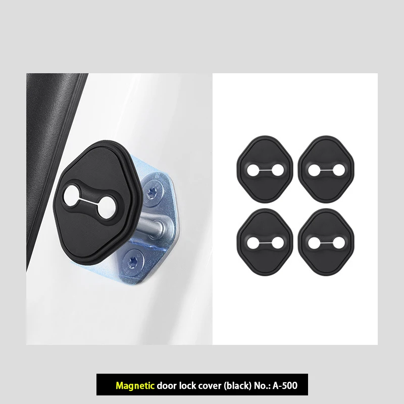4Pcs Magnetic Silicone Door Lock Cover Noise Reduction Rust Proof Protector For Honda Civic CRV HRV Accord Fit City Odyssey 6