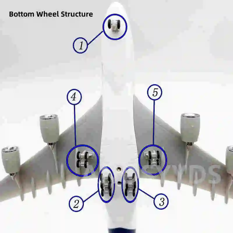 Vliegtuigen Vliegtuig Vliegtuig Souvenirs 30CM Schaal 1:240 Thailand Airlines A380 Vliegtuig Model Speelgoed Hars Collectible Gift Display