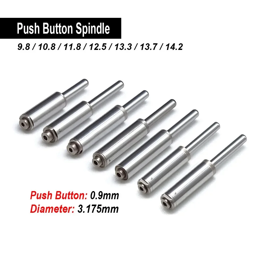 10Pcs Dental Turbine Spindle NSK KAVO WH High-speed Handpiece 9.8/10.8/11.8/12.5/13.7/mm Push Button Axis Wrench Cartridge Shaft