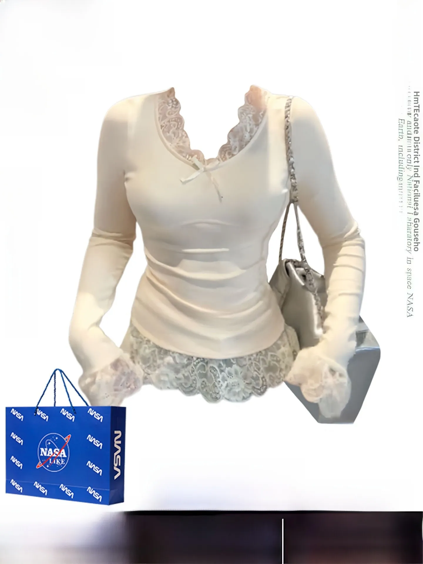 

Женский топ Pure Desire: кружевное платье-футляр с узлом, новинка ранней осени, приталенный, сладкий и дерзкий, для ношения под одеждой