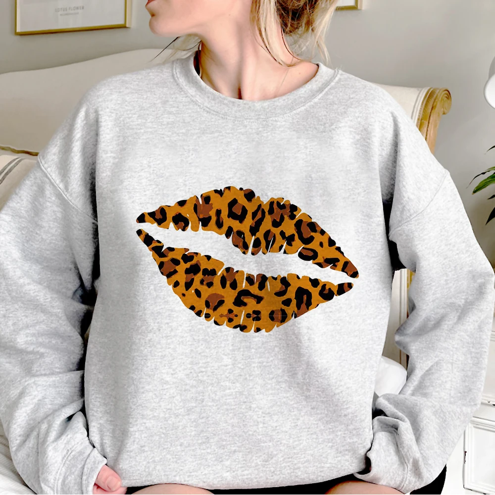 

Leopard Print Love hoodie anime sweater modern style printed design pattern comfortable girl hoddie modern style graphic