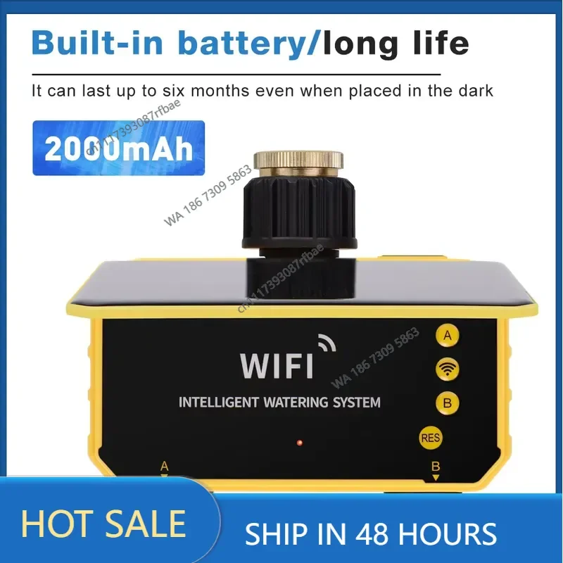New 1/2 Outlets Solar Irrigation Timer Smart APP Control Automatic Irrigation System Outdoor Garden Watering