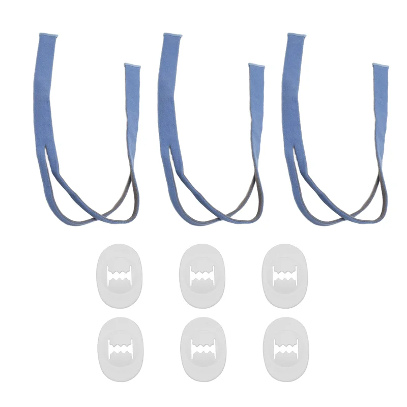 ABMF-Ersatz-Kopfbedeckung für Resmed Airfit P10 Nasenkissen CPAP-Maskenbänder mit verstellbaren Clips