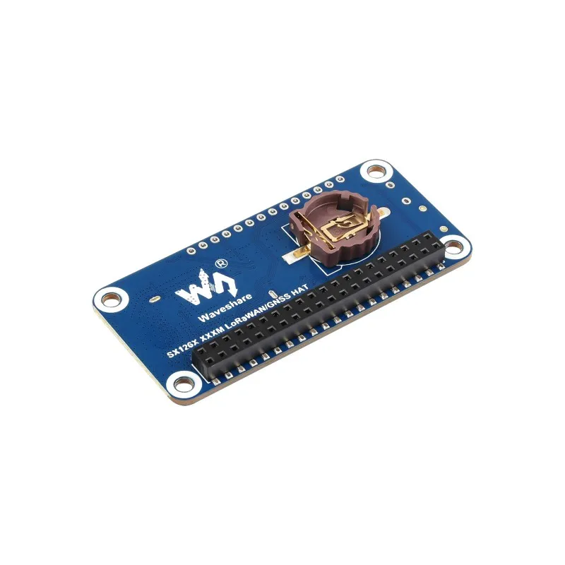 SX1262 LoRaWAN Node Module Expansion Board for Raspberry Pi, With Magnetic CB antenna, Options For Frequency Band And GNSS Funct