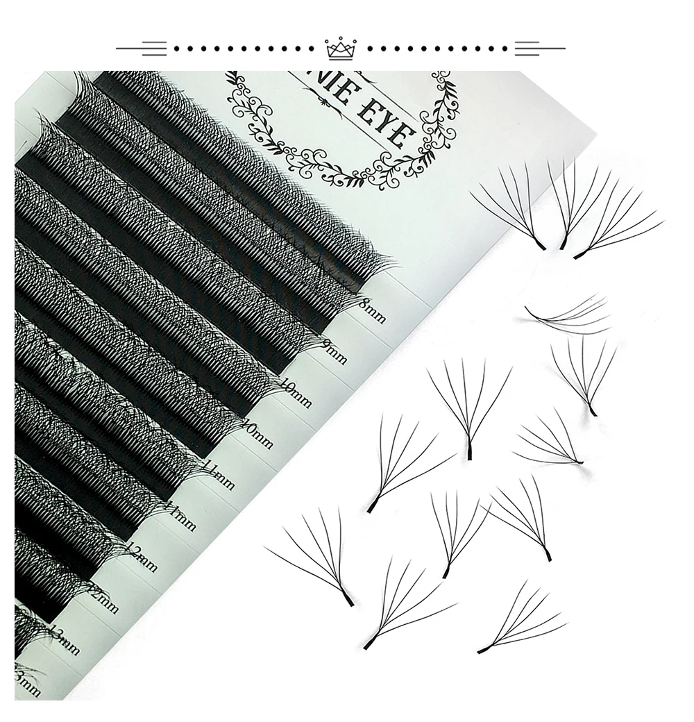 5W 8W Eyelash Extension 3D W Shape Natural Hair Lash CIlios 5D 4W 6W 7W False Eyelash Makup Drop Shipper Premade Volume Fans