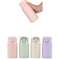 304 Stainless Steel Mini Thermos Cup Thermal Coffee Mug Pop-up Lock 220/320ml Vacuum Flask Small Capacity Mug Girls