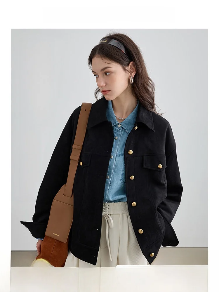 

Regular Size Spring Short Jacket for plus Size Women Commute Style Casual Shape Body Type Workwear Outerwear Coat